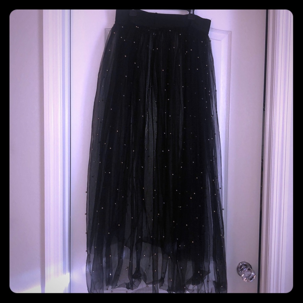 Tulle Beaded Skirt